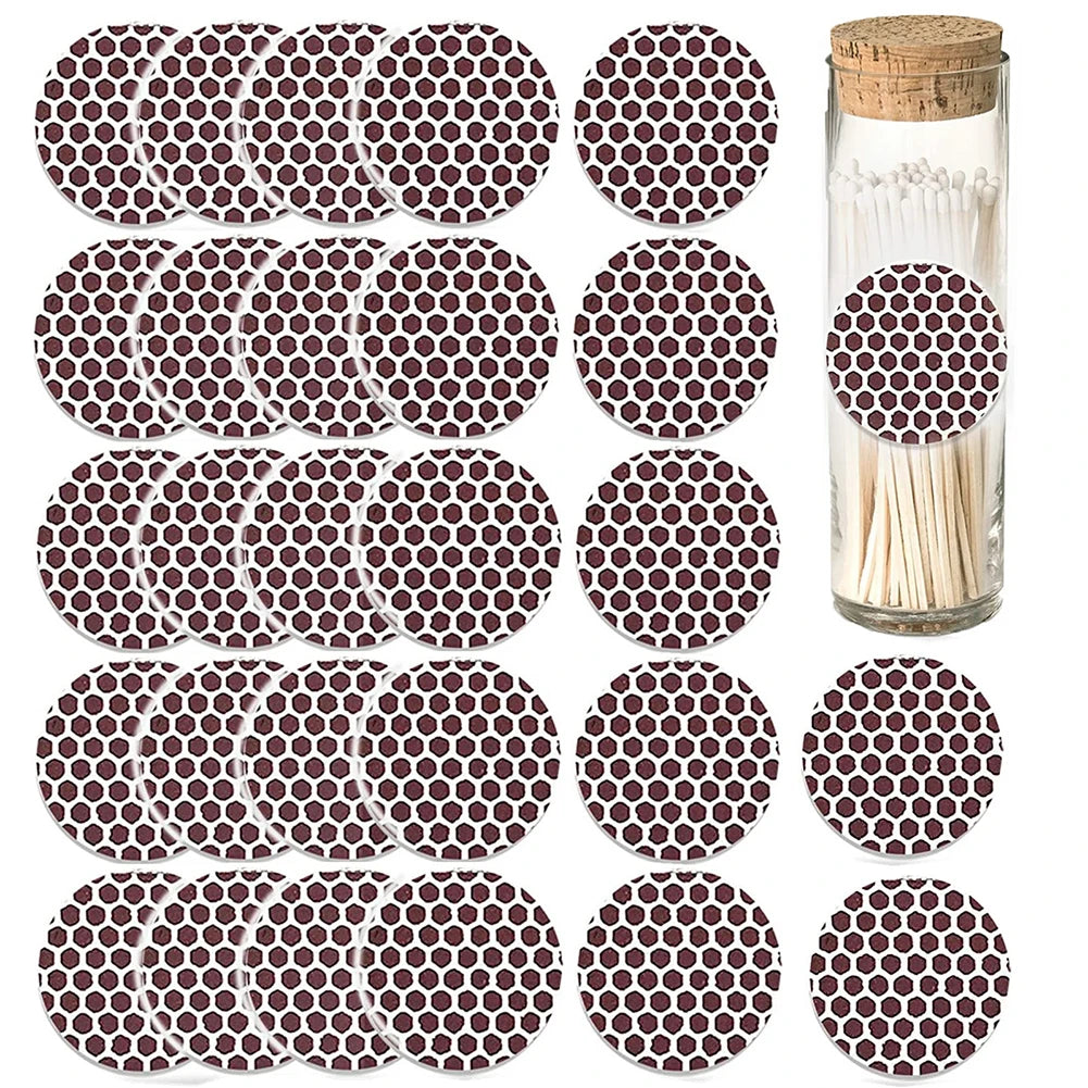 Fire Paper Matchstick Paper Matchstick Striker Striker Paper Accessories Handmade Round Sticker Strip Household Oasis Select