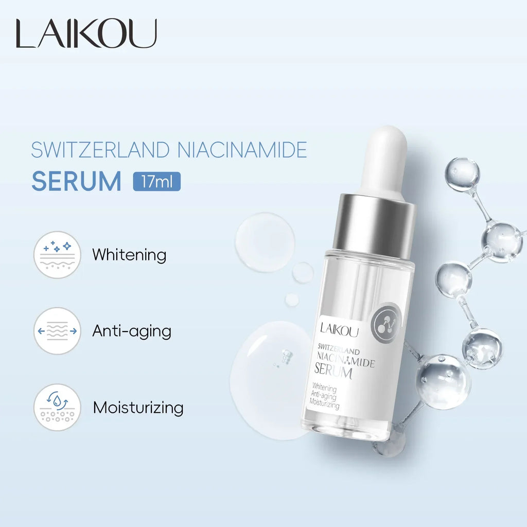 Laikou Nicotinamide Facial Essence Whitening Brightening Deep Moisturizing Facial Skin Essence Korean Skin Care Products 17ml Oasis Select