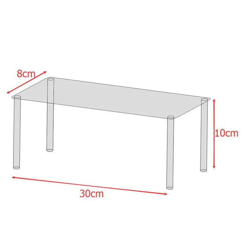 4-Tier Acrylic Display Shelf for Figures, Jewelry & Collectibles