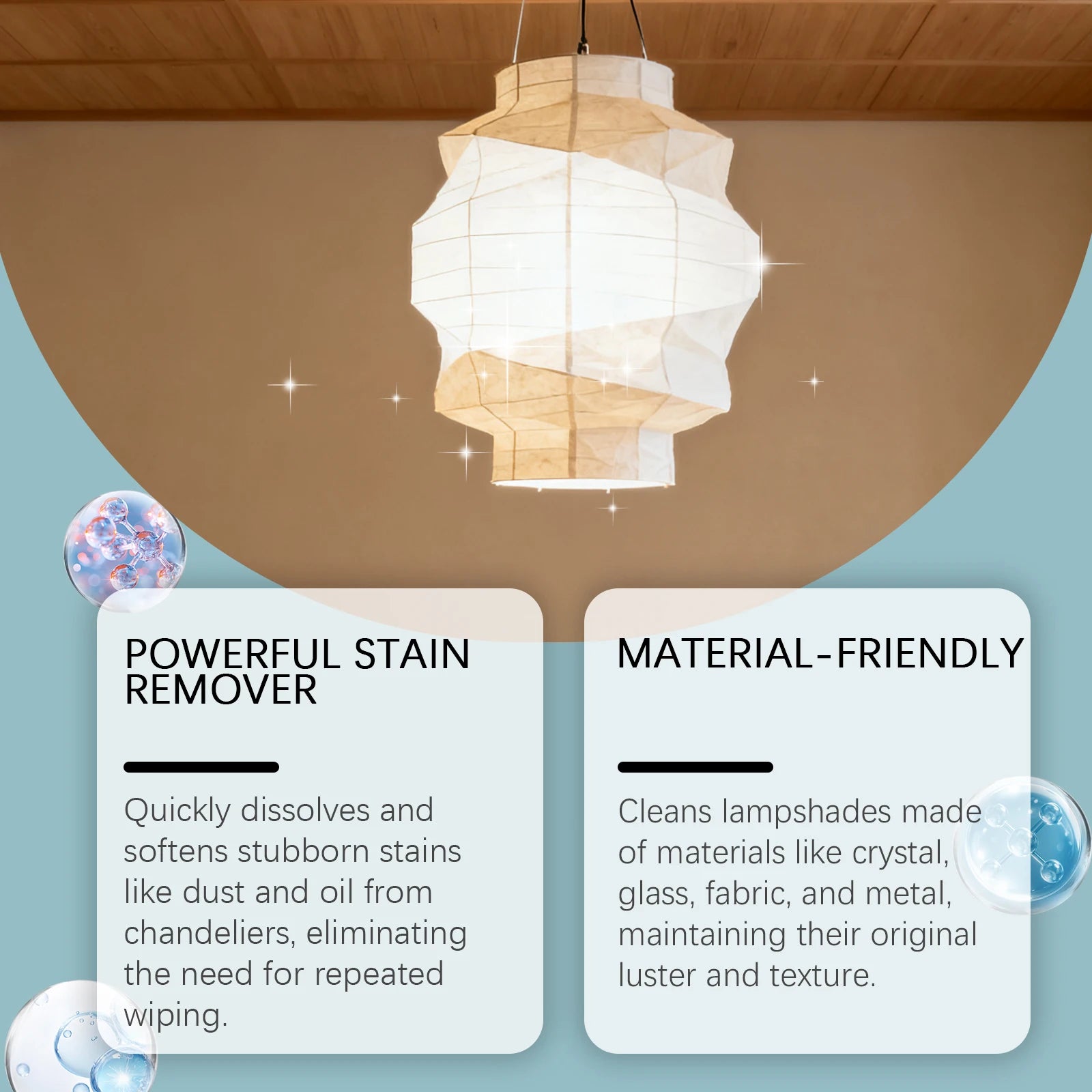Chandelier Cleaner Spray Removes Dust and Grime Restores Sparkling Shine No Residue Cleaning Glass Dust Lamp Care Oasis Select