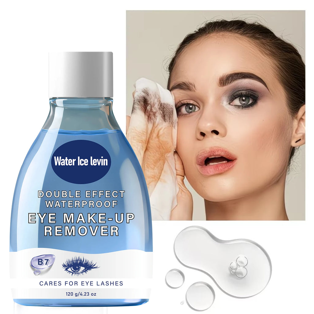 Double Effect Eye Makeup Remover with B7 & Collagen, Gentle on Lashes & Waterproof Oasis Select