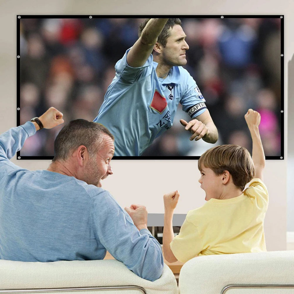 Portable Projector Screen 60–150" Anti-Light HD Curtain 16:9 Projection Screen Oasis Select
