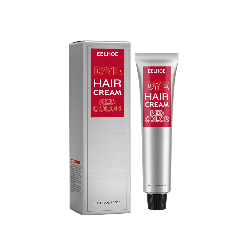 EELHOE Hair Dye Cream Smooth Silky Long Lasting Vibrant Color Nourishing Fashion Gentle Formula Protect Hair Coloring Cream 100g Oasis Select Red