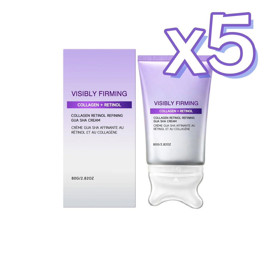 Instant Lifting Face Cream Sculpting Contour Gua Sha Cream Retinol Collagen Lift Sagging Skin Face Cheek Neck Scraping Therapy Oasis Select 80g boxed x5