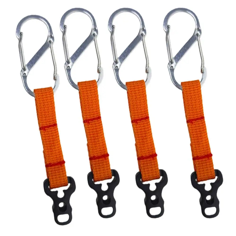 4PcsTent Guyline Rope Tensioners with aluminum alloy Buckles Webbing Straps Tarps Canopy Camping Shelter adjust Wind Rope Buckle Oasis Select 4pcs silver