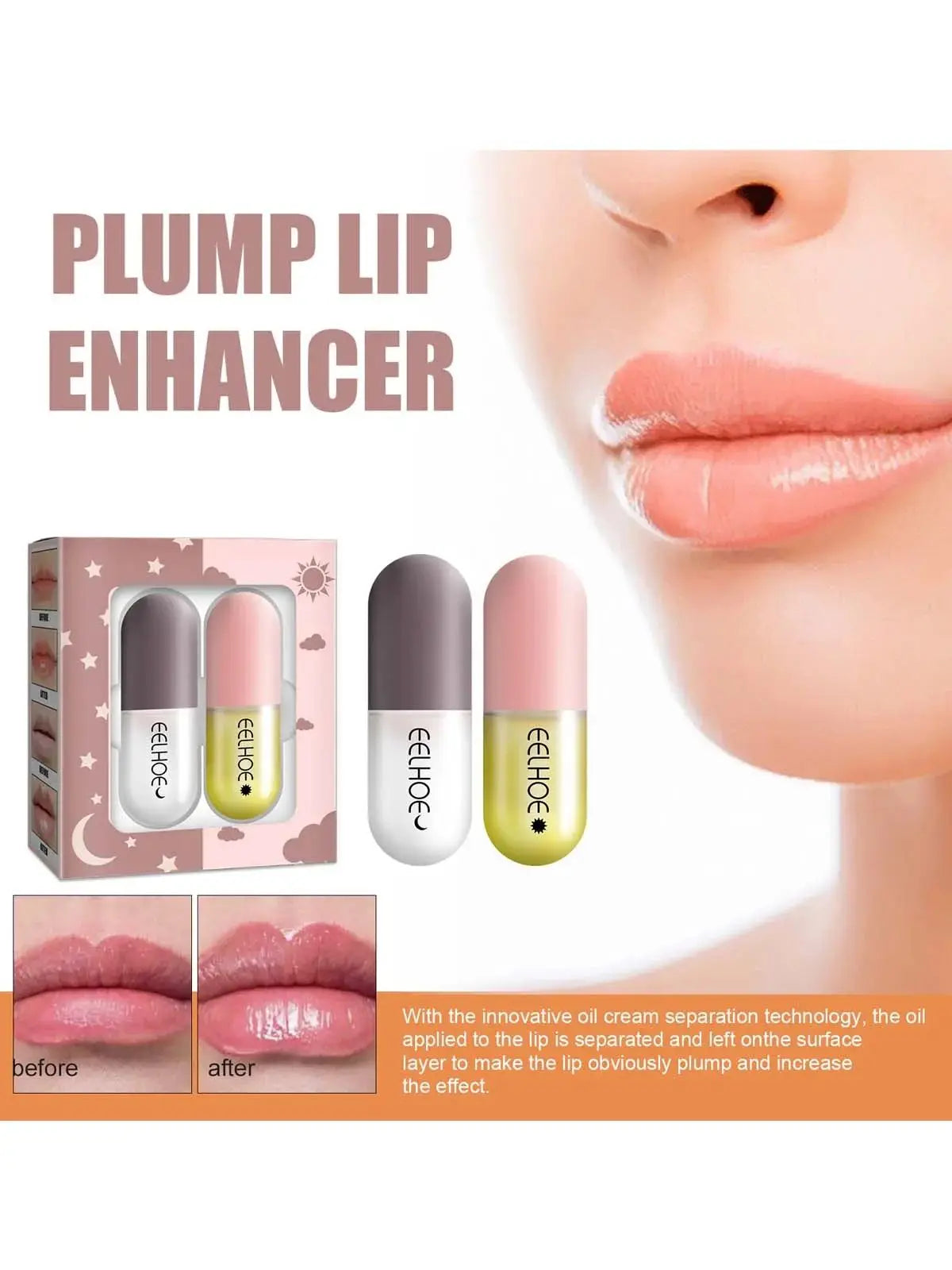 Lip Balm Moisturizing Anti Cracking Lip Hydrating Lip Plumper Anti-drying Fade Lip Lines Increase Elasticity Lipstick Lip Care Oasis Select