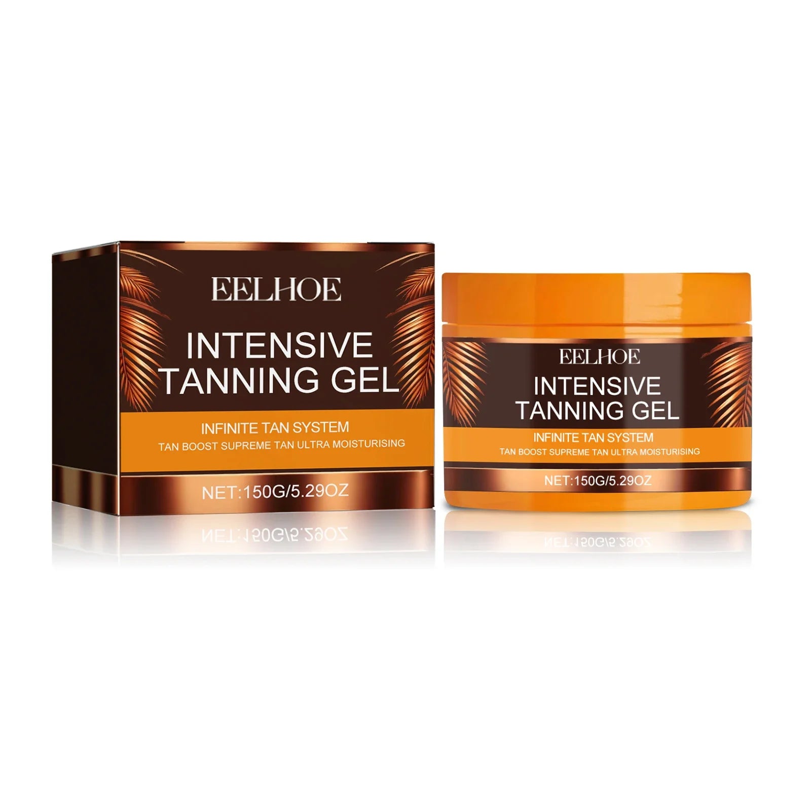 Intensive Tanning Gel Body Self Tanner Booster Sunbed Sun Bronzer Repair Nourishing Skin Coloring Sunless Fake Tan Tanning Gel Oasis Select 150g Boxed