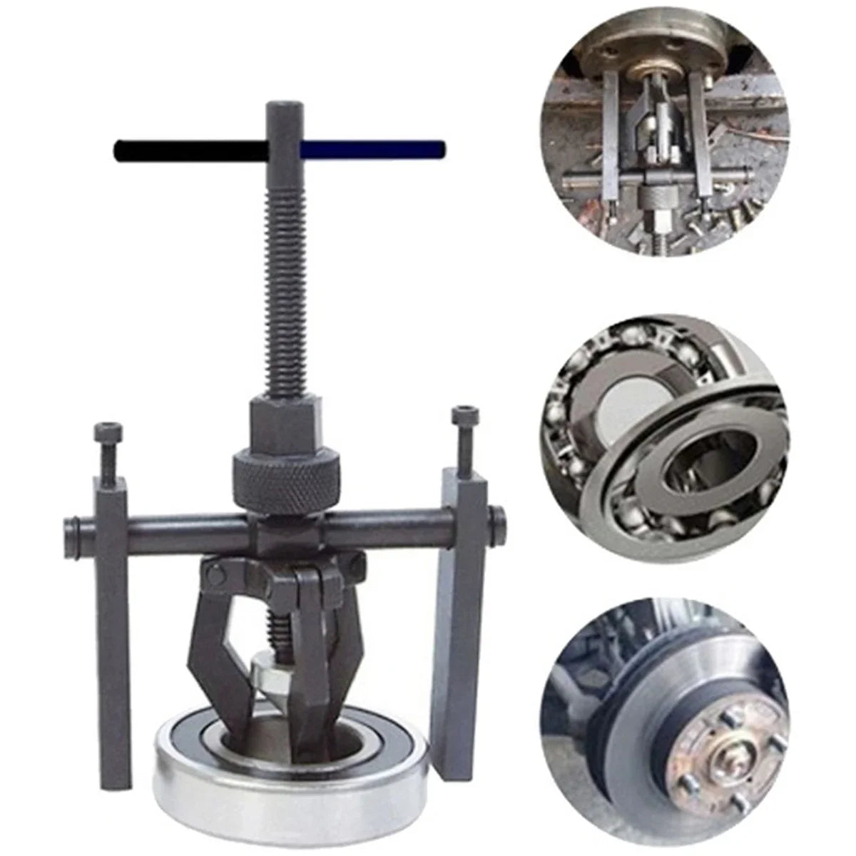 3-jaw Inner Bearing Extractor Remover Puller Duty Automotive Machine Tool Kit Repair Bearings Tools for Motorcycles Car Oasis Select