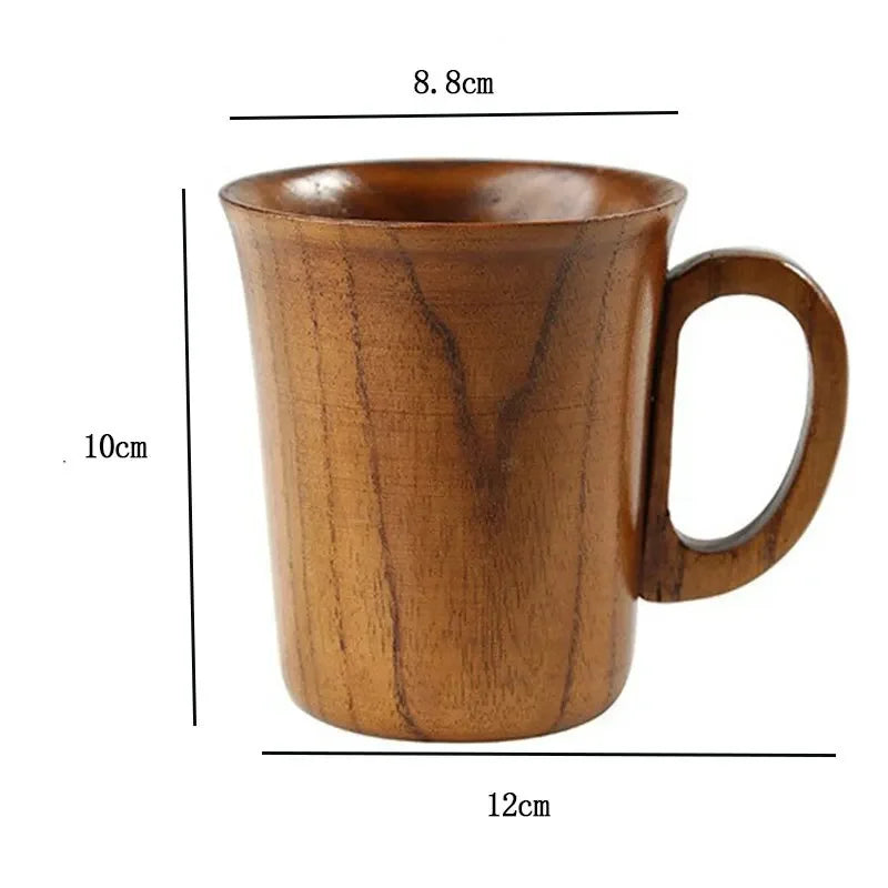 Creative Jujube Sour Wood Household High Beauty High Temperature Resistant Tea Coffee Beer Cup 1pcs Oasis Select Large Paint Color