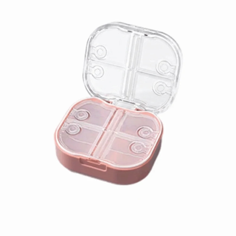 8-Compartment Portable Pill Organizer – Airtight Travel Case