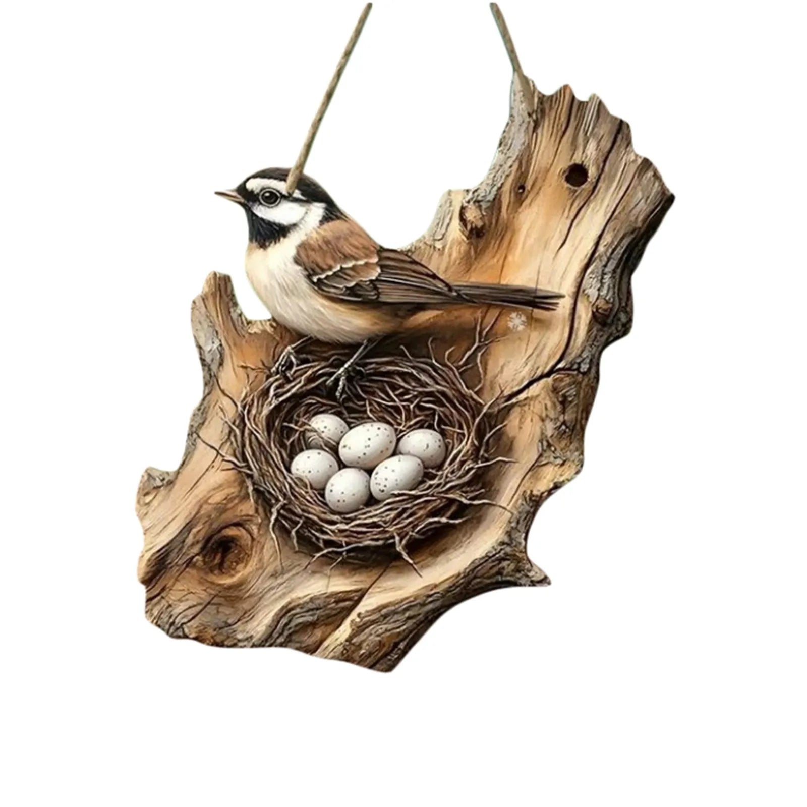 Vintage 8" Wooden Bird Wall Sign – Rustic Farmhouse Decor Wooden Wall Sign Oasis Select D One Size