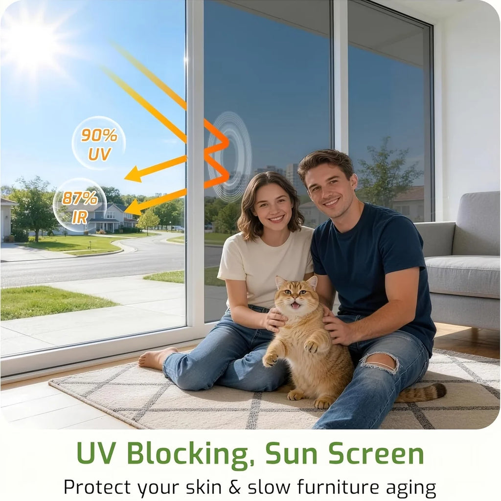 Self-Adhesive Sun Protection Mirror Film Indoor Window Protection Film Heat Insulation Sunshade Film Office And Home Window Film Oasis Select