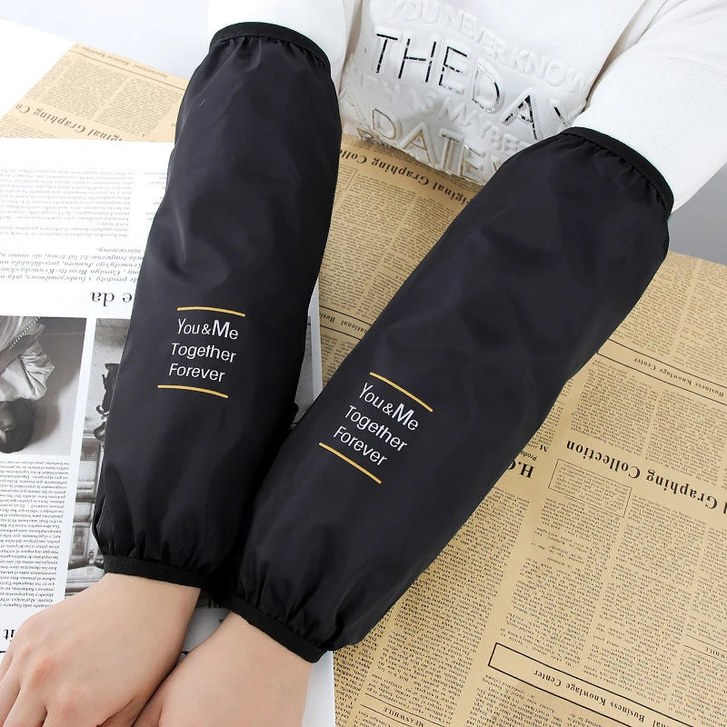 Waterproof PVC Arm Sleeves for Kitchen Cooking & Cleaning | 1 Pair