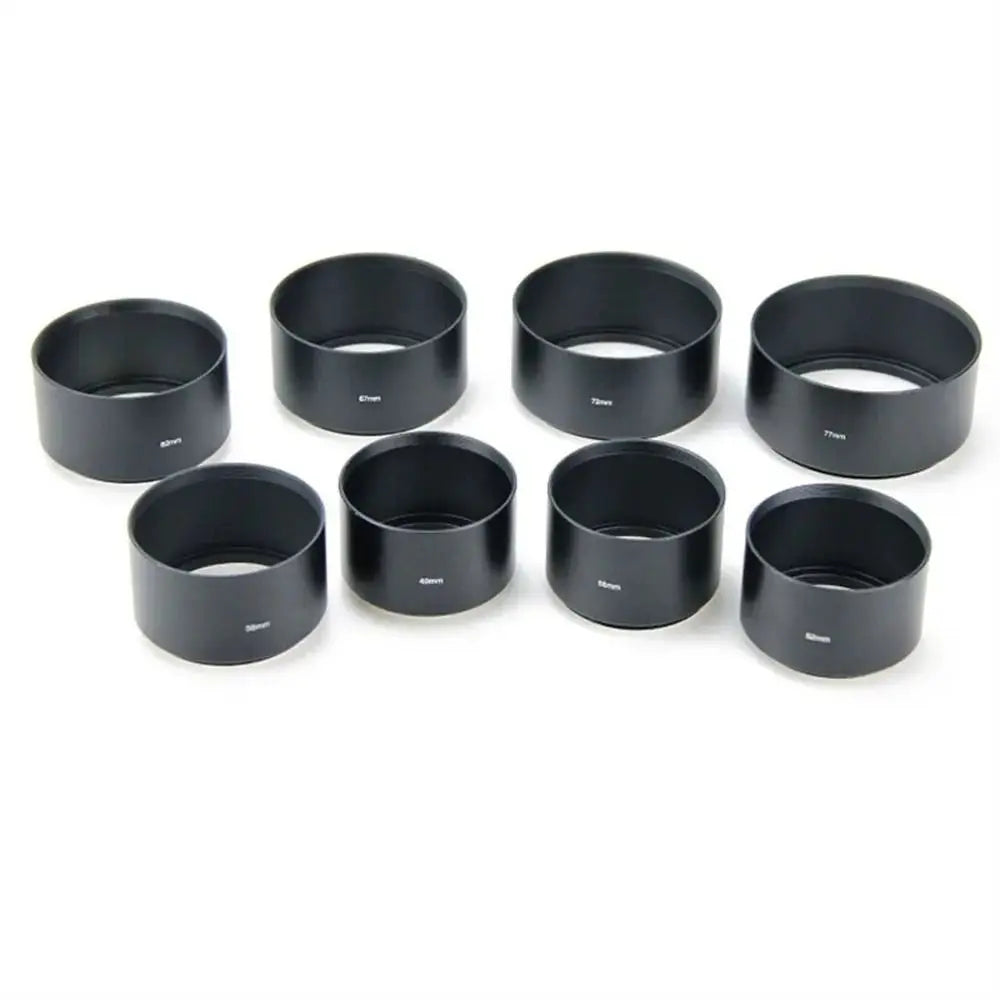 49mm 52mm 55mm 58mm 62mm 67mm 72mm 77mm Long Metal Lens Hood for Camera Lens Hood Lenses Accessories Oasis Select