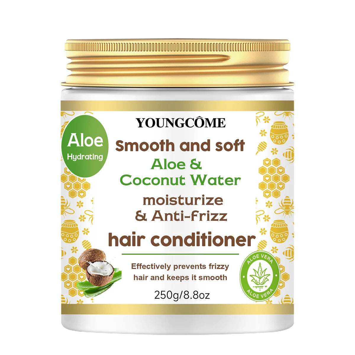 Aloe Vera & Coconut Water Hair Conditioner – Repair & Moisturize Hair Conditioner Oasis Select 250g