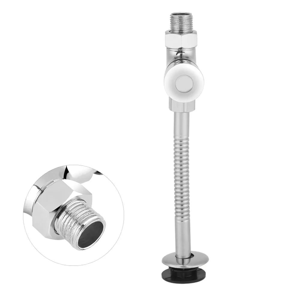 Zinc Alloy Button Urinal Flush Valve – Manual Delay Shutoff