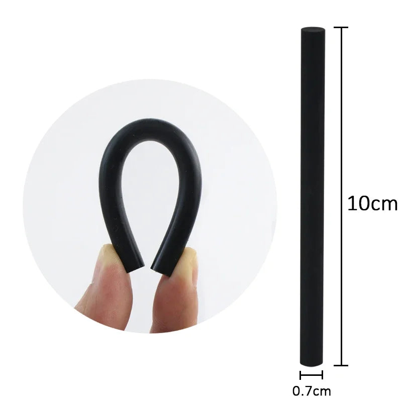 T TOVIA 60pcs/120pcs Black Hot Melt Glue Sticks for Hot Melt Glue Gun Craft Album Alloy Accessories Repair Tools Oasis Select