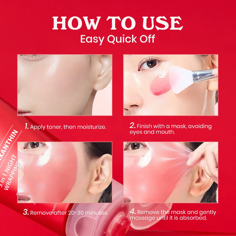Astaxanthin Overnight Wrapping Peel Mask – Deep Moisturizing