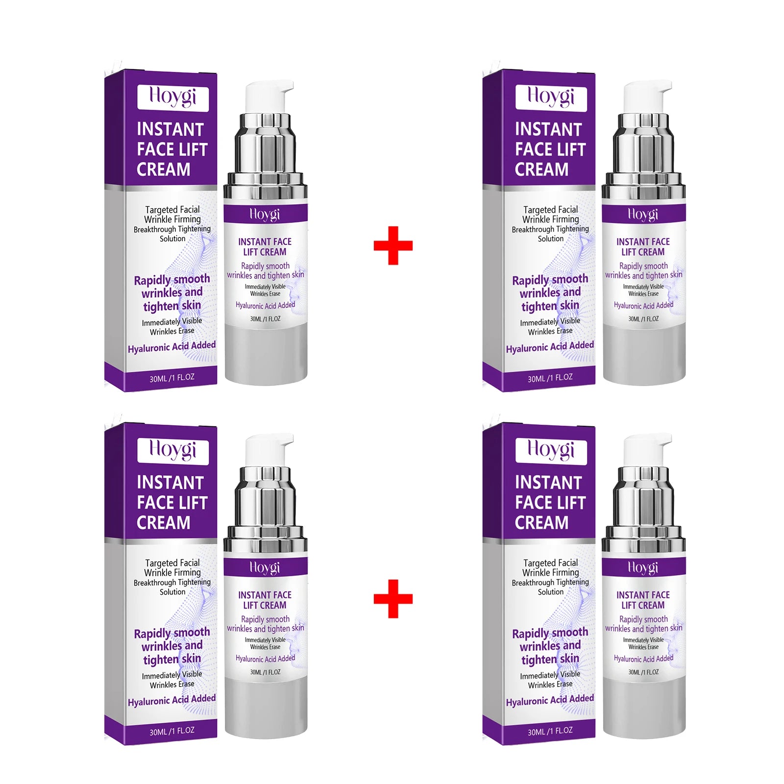 Hoygi Instant Face Lift Cream – Firm, Anti-Wrinkle 30ml Anti-Aging Face Cream Oasis Select 4 X 30ml boxed