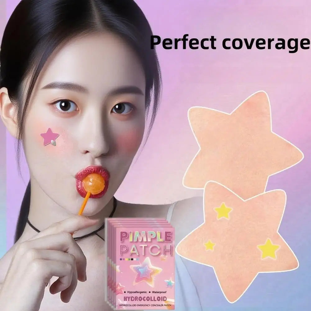 Assorted Sizes Colorful Stars Hydrocolloid Pimple Patches For Covering Zits Blemishes Spots, Acne Patches Stickers 1400 Counts Oasis Select
