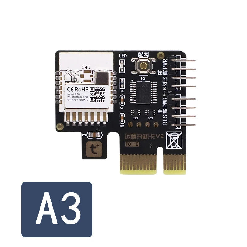 New Sale A3 Tuya Wifi PC Power Switch Desktop Computer Remote Boot Startup Card Telecommuting PICE MINI Card Oasis Select