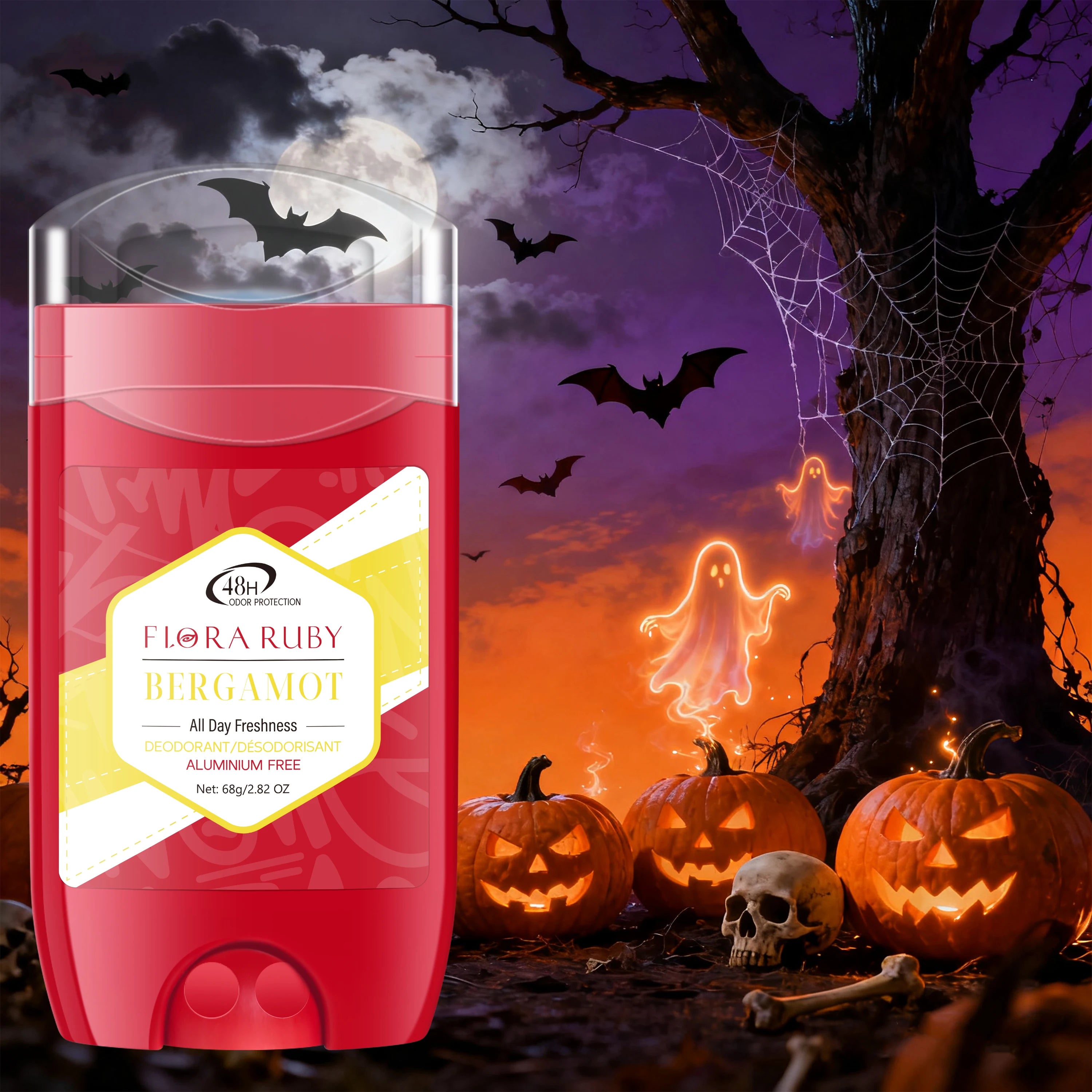 Aluminum-Free Deodorant fragrance deodorant stick for Halloween deodorant stick 48-hour refreshing and moisturizing Oasis Select