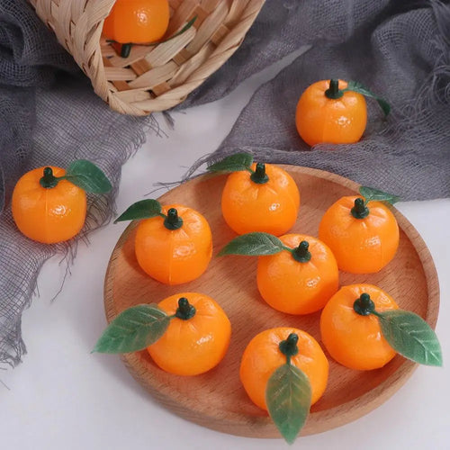 10pcs Mini Artificial Plastic Oranges – Realistic Fruit Props Artificial Fruit Decor Oasis Select