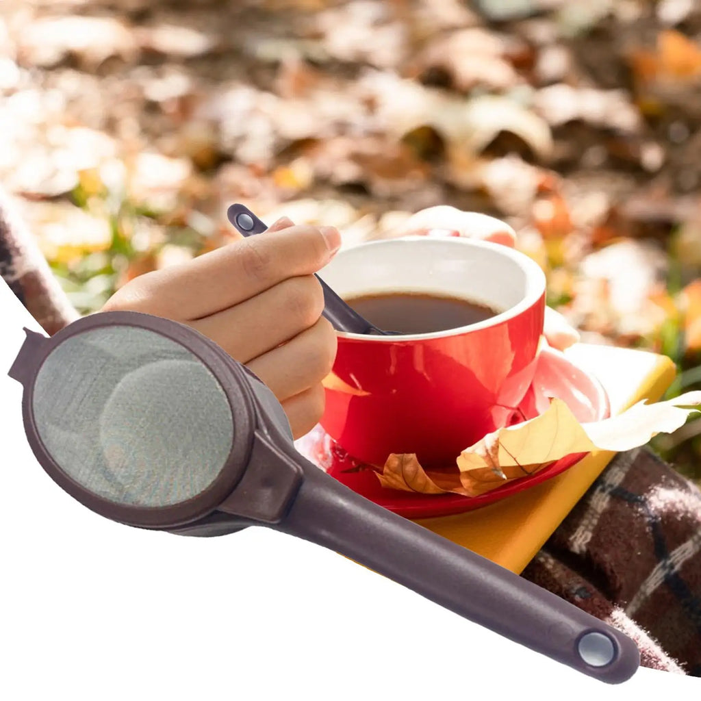 Coffee Capsule Powder Filter Spoon Tea Strainer Spoon Coffee Filter Spoon Portable Fine Mesh Filter with Handle for Coffee Tea Oasis Select