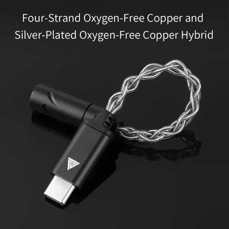 QKZ TC-MAX Pro HiFi DAC USB Type C To 3.5mm Headphone Amplifier Audio Decoder IEM AMP Mobile Phone Adapter CX31993 32bits/384kHz Oasis Select