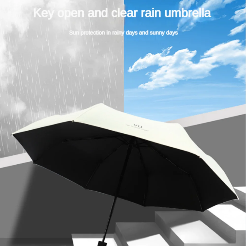 Travel Portable Mini Sun & Rain Folding Anti UV Umbrella, Compact Umbrella for Car, Lightweight UV Protection Windproof Umbrella Oasis Select