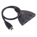 3 in 1 4K HDMI-compatible Splitter Cable HDTV 4K Video Switcher Adapter 3 Input 1 Output Port Hub For PC TV Projector Monitor Oasis Select 4K