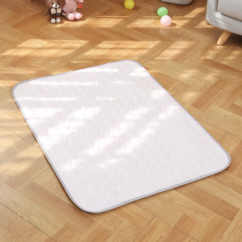 Summer Ice Silk MATS for Pets Cat and Dog Beds Super Large Dog All-season Floor MATS Cat and Pet Ice MATS Ice Beds Dog Beds Oasis Select Pink 120x90cm