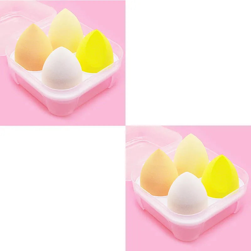4/8/12/16pcs Makeup Sponge Blender Beauty Egg Cosmetic Puff Foundation Sponges Powder Puffs Women Make Up Accessories Oasis Select 8pcs yellow boxes