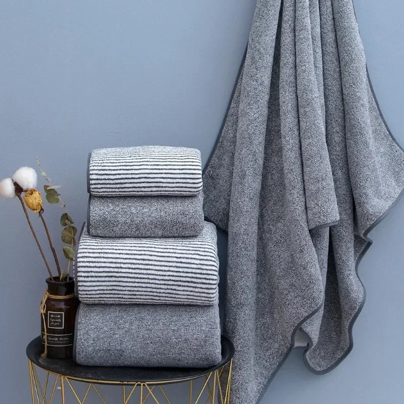 Thickened Bath Towels for The Body Microfiber Towel Soft and Absorbent Washcloths for Hand Face Bath Spa Yoga Fitness Home Oasis Select