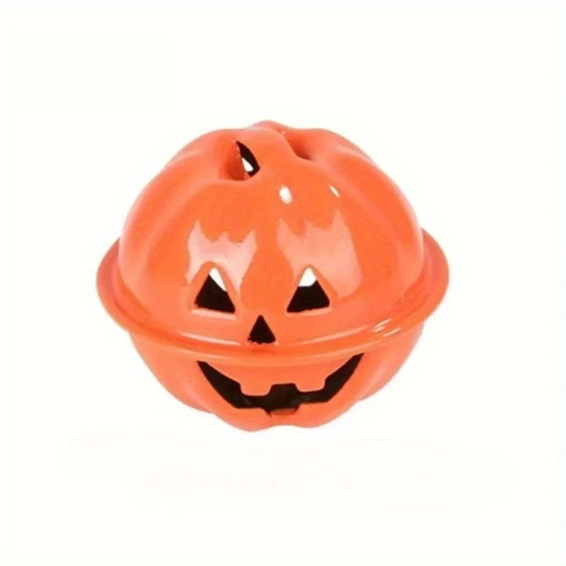 30 pieces of 1.18-inch Halloween bells | Iron scary pumpkin bells, used for Halloween home decoration Oasis Select Orange 3cm
