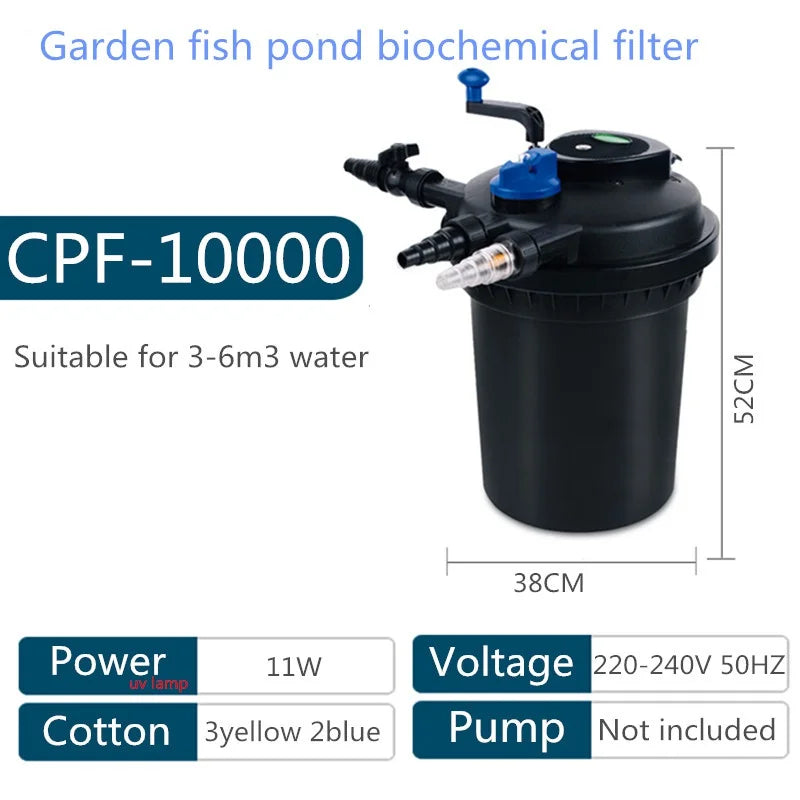 CPF2500 CPF5000 CPF10000 CPF15000 CPF20000 CPF30000 CPF50000 pond swimming pool filter bio pressure UV filter Farm water purifi Oasis Select CPF10000 EU adapter plug