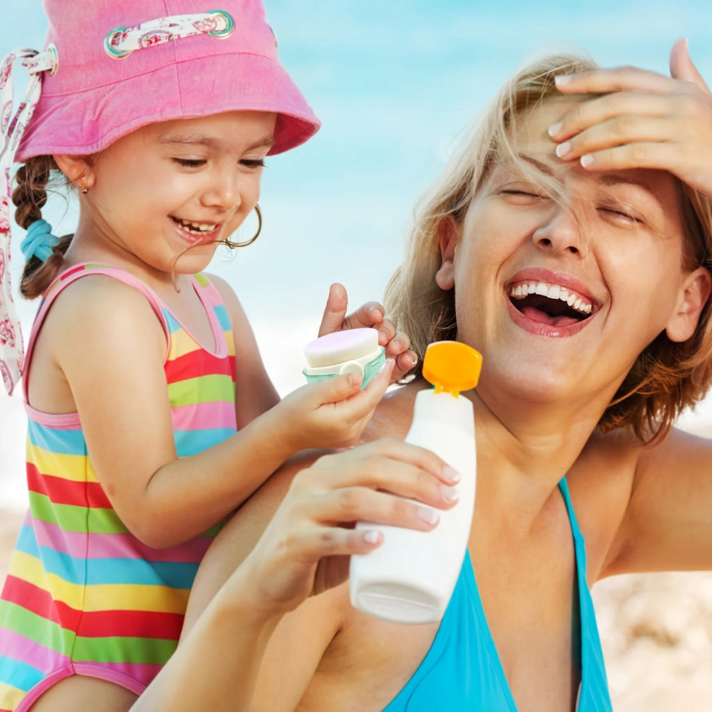 Sunscreen Application Brushes with Protective Cover,Designed for Applying Sunblock Lotion,Ideal for Outdoor Travel And Beach Use Oasis Select