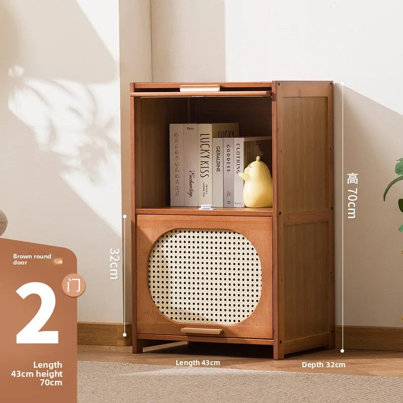 Floor-to-ceiling bookcase home living room children's wall multi-layer storage cabinet storage cabinet simple bedroom Oasis Select 43 Long two doors