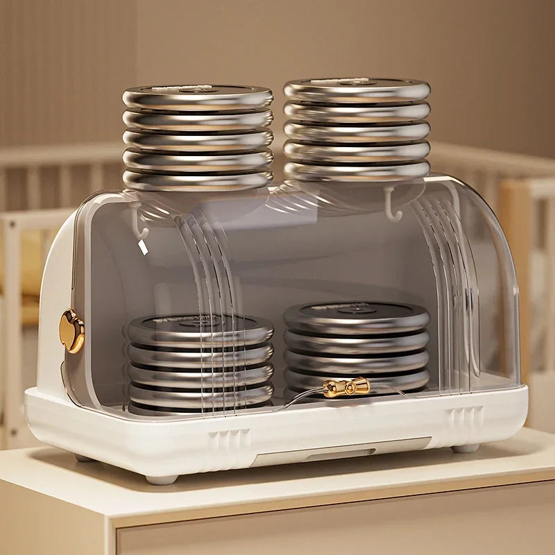 1 baby bottle storage box drain dust proof with lid baby tableware drying rack Water cup storage box (free drain rack) Oasis Select