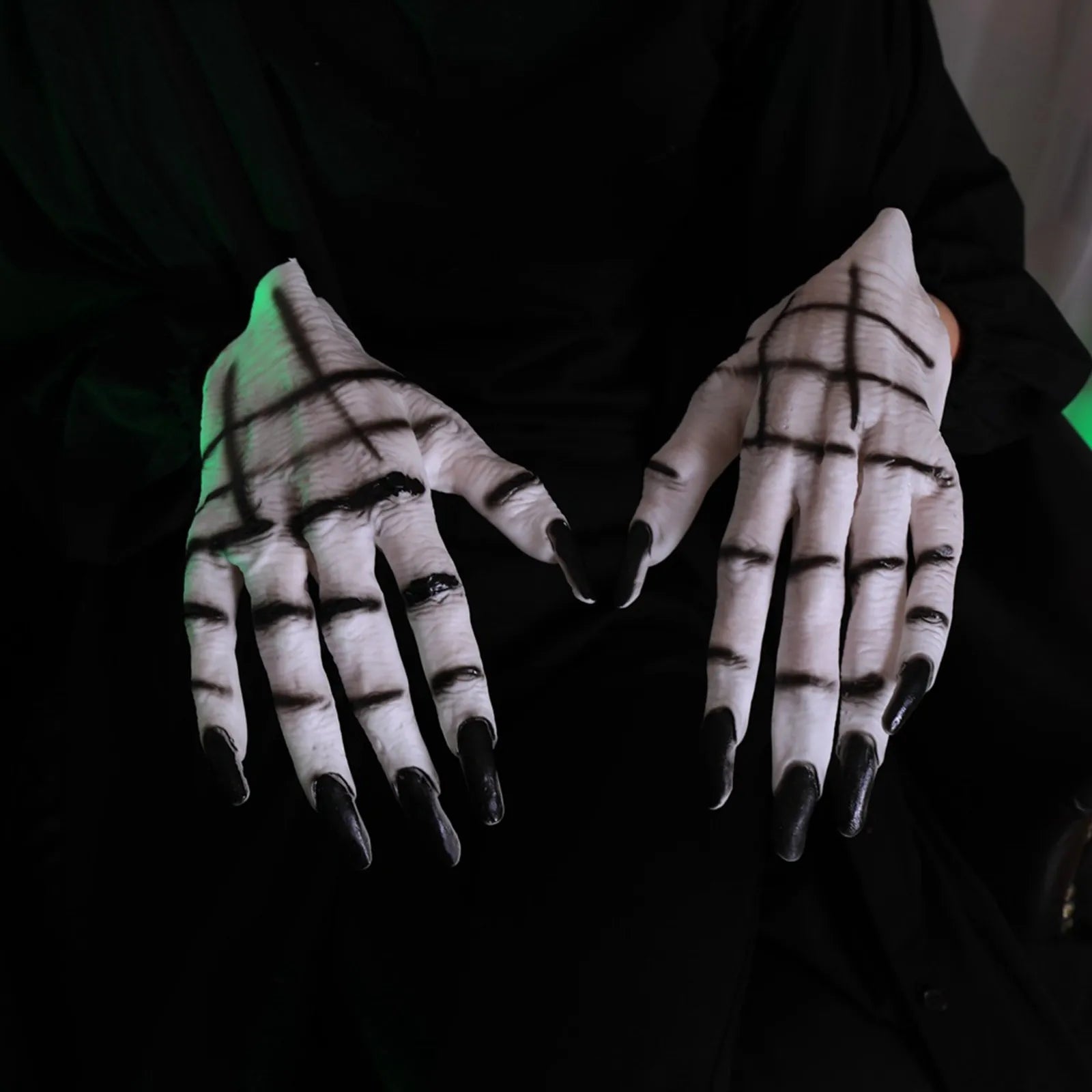 Halloween Horror Claw Gloves – Ghost, Vampire & Wolf Monster Halloween Costume Gloves Oasis Select White One Size
