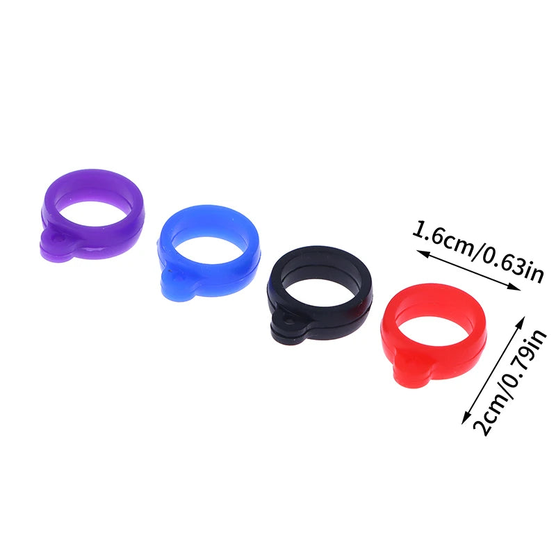 10Pcs Universal Anti-Lost Necklace Lanyards Ring Portable Anti-drop Cigarette Silicone Ring Lanyard Holder With Soft Hoop Oasis Select