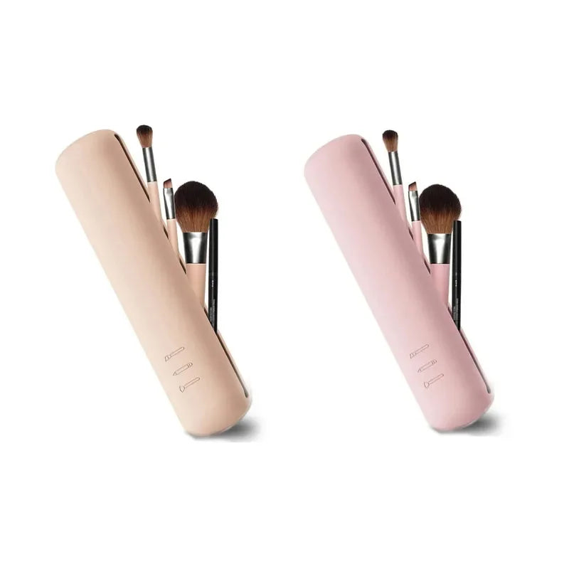 1/5pcs Silicone Brow Pencil Case Makeup Brush Eyeshadow Brush Storage Set Dust-Proof Simple Portable Travel Bag Specific Oasis Select 01-04