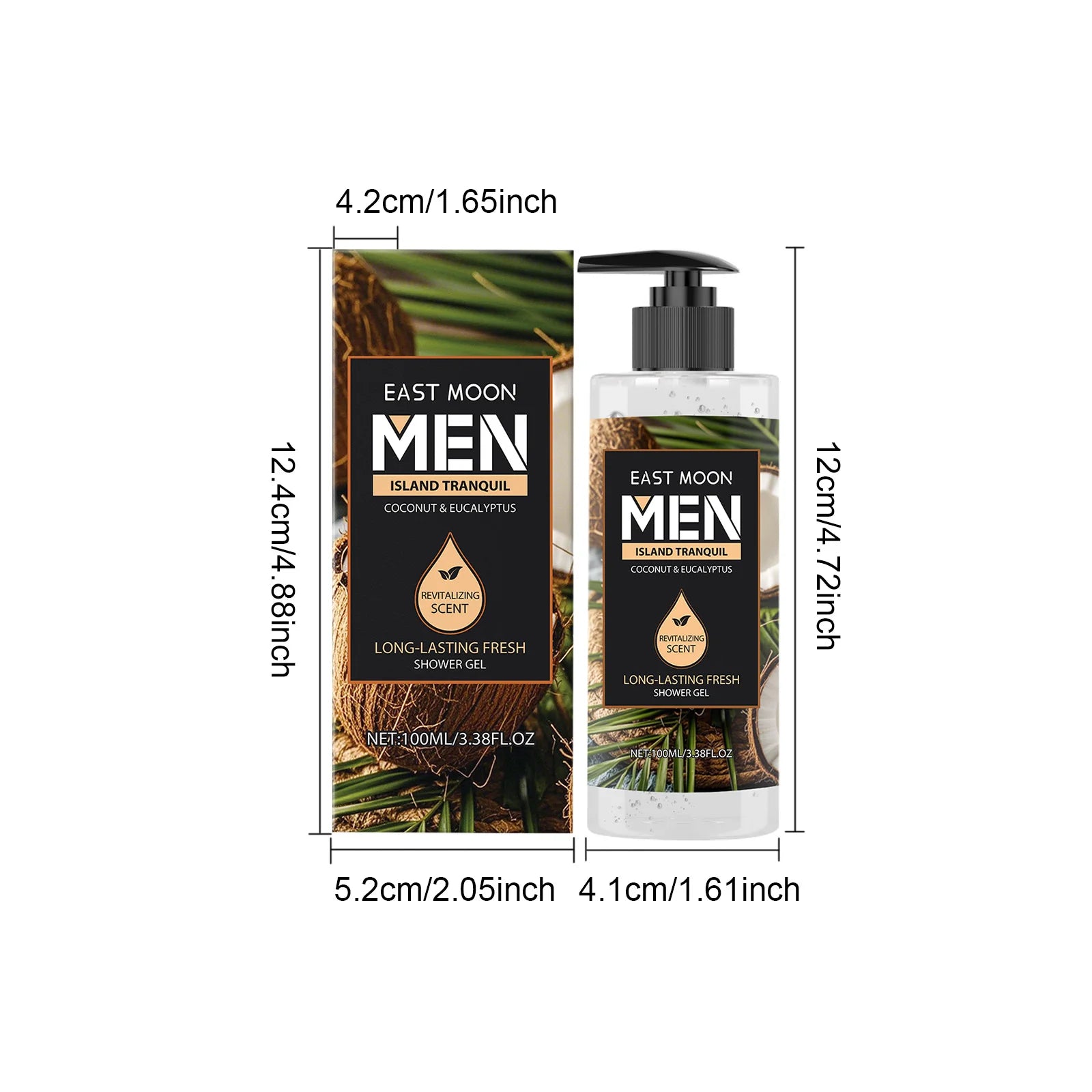 Fragrance Shower Gel Gift Set Deep Cleansing Shower Gel Moisturizing Refreshing Scent Long Lasting Fragrance Oil Control Oasis Select Coconut Oil Moisturizing