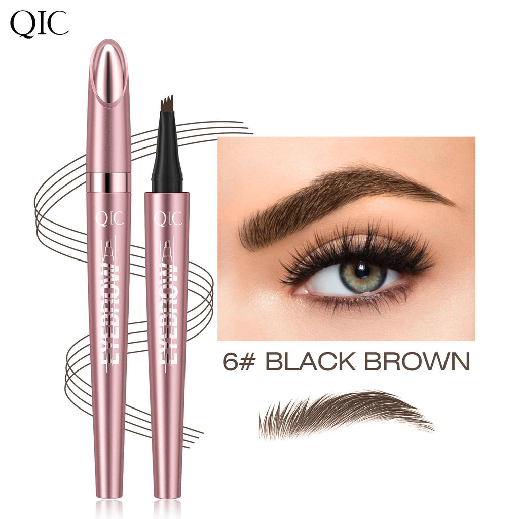 QIC 4-Fork Tip 3D Microblading Eyebrow Pencil – Waterproof