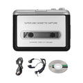 Portable USB Cassette Capture Radio Player USB Cassette Tape to MP3 Converter Capture Audio Music Player Tape Cassette Recorder Oasis Select Silver