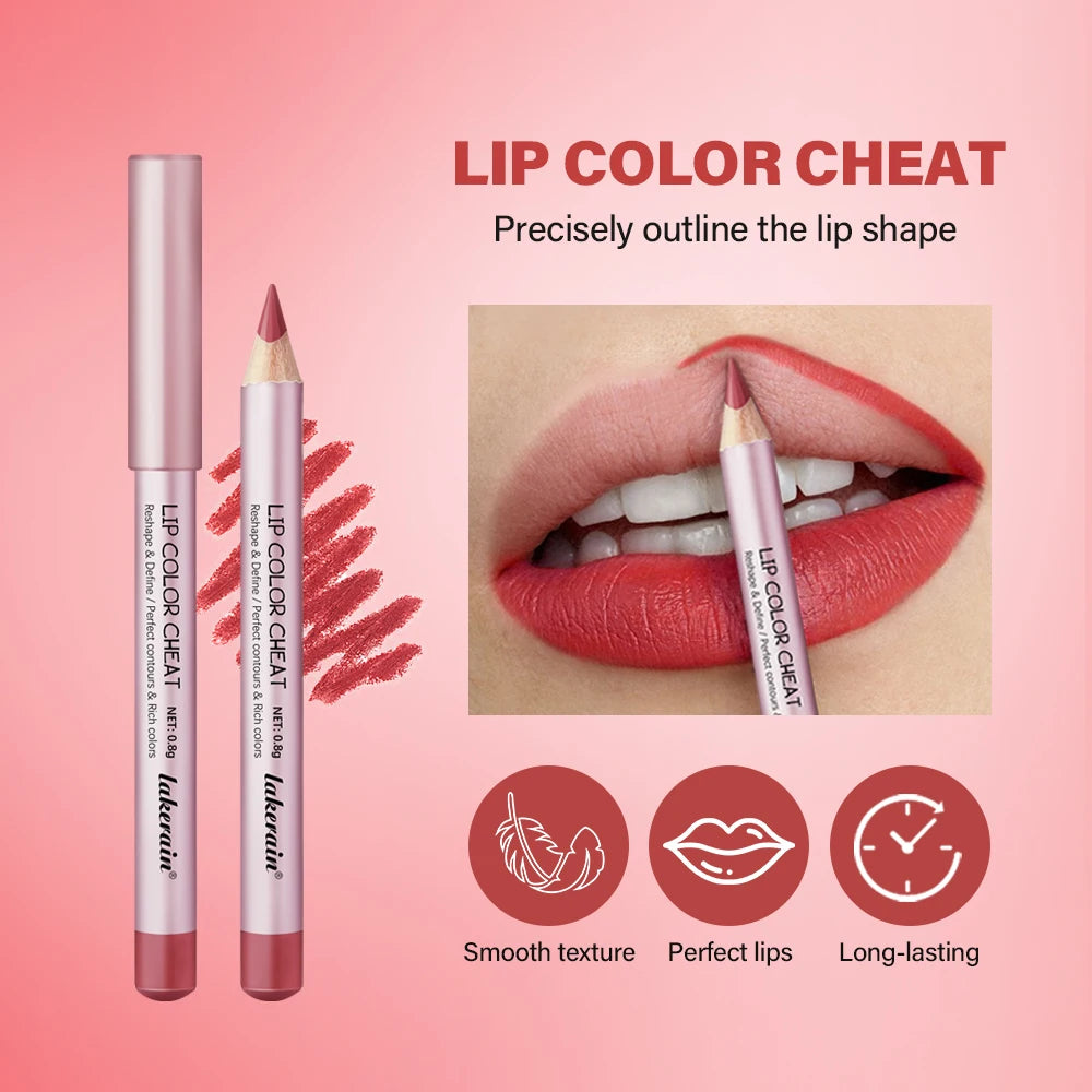 Long-Lasting Waterproof Lip Liner Lip Pencil Color Cheat Precise Shaping Moisturizing Smooth Create Sexy Lip Shape Cosmetics Oasis Select