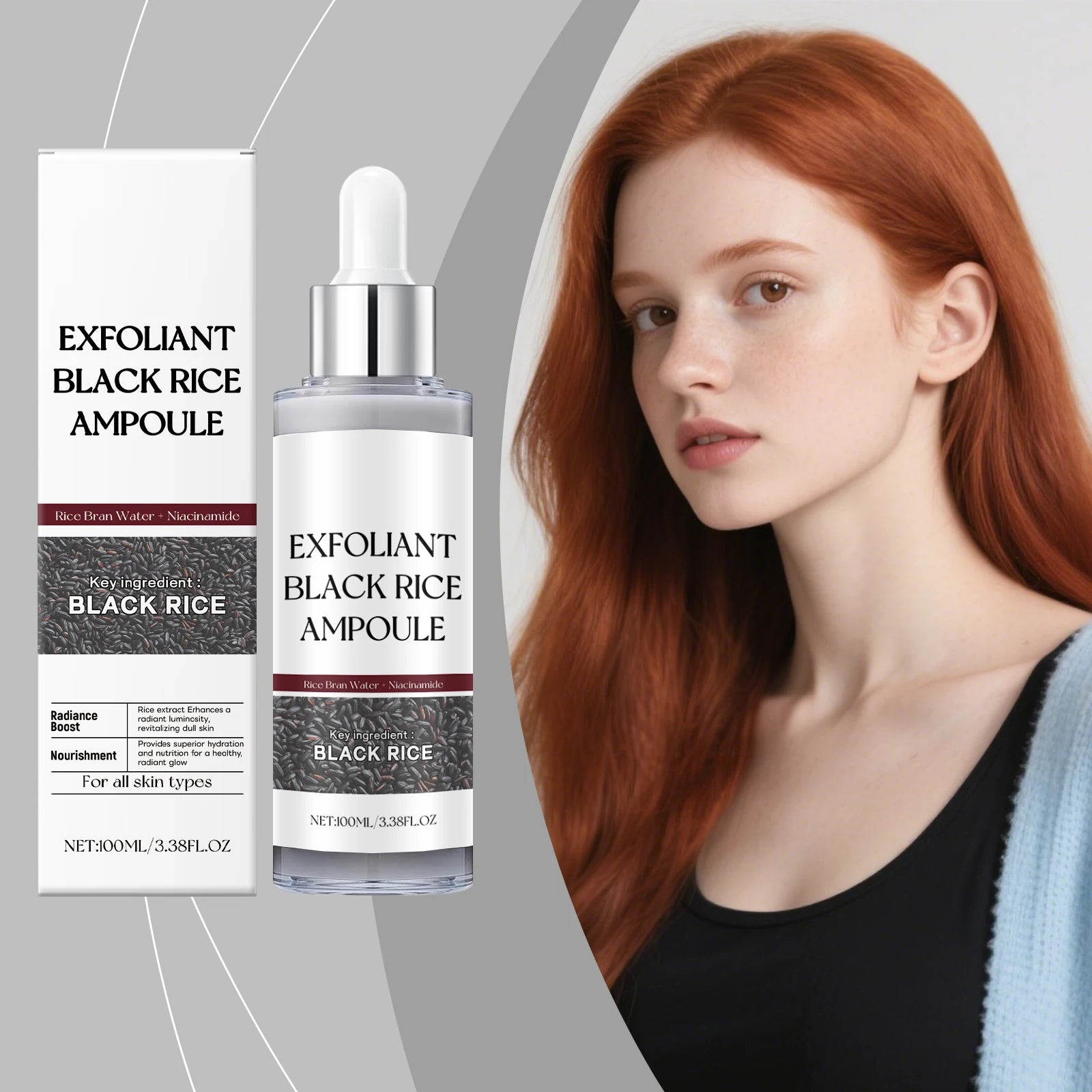 Black Rice Face Exfoliating Essence – Smooth & Soften Skin Facial Exfoliating Essence Oasis Select
