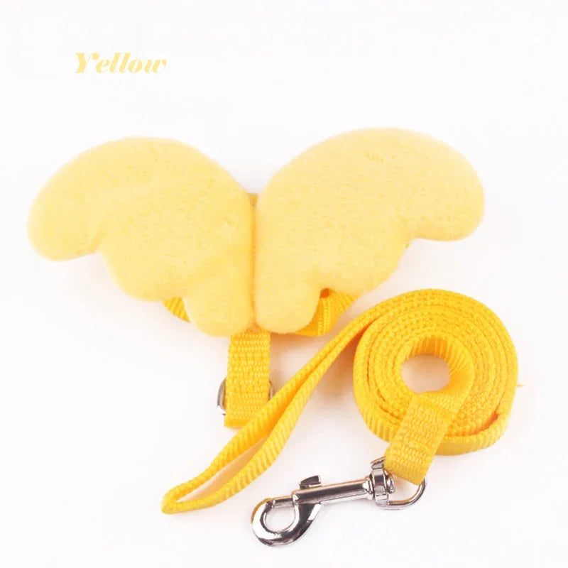 Angel Pet, Callduck Harness Leash, suitable for cats, rabbits, Callduck, pet chickens, turtles, small pet harness, gift Oasis Select Yellow M-suit 3-5kg