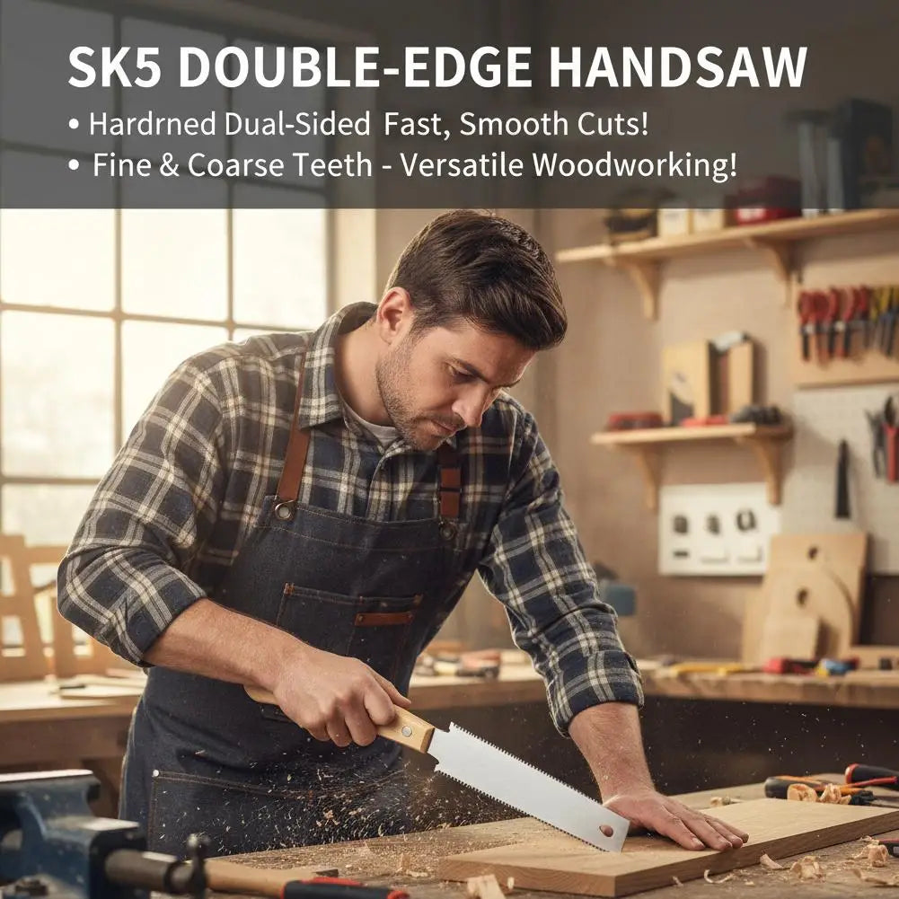 SK5 Steel Double-Sided Pull Saw – Wood & Garden Pruning