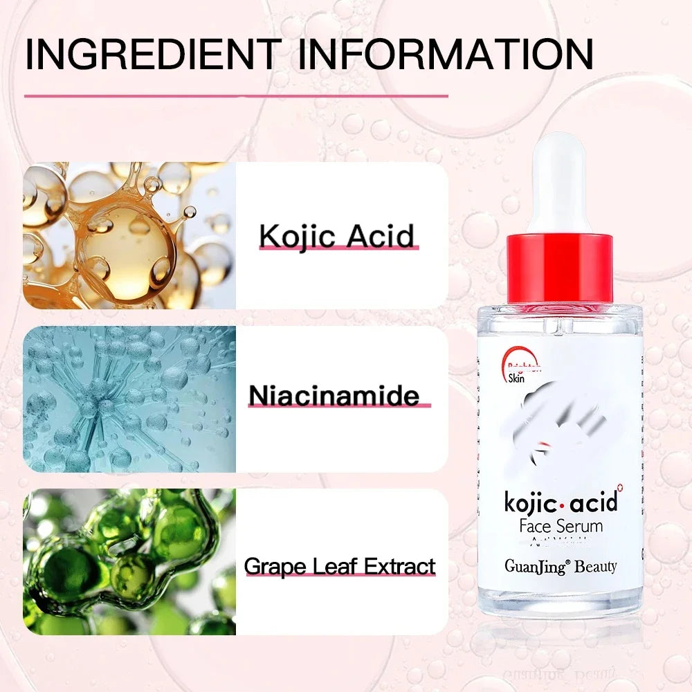 Kojic Acid Face Serum – Niacinamide & Hyaluronic Acid 40ml